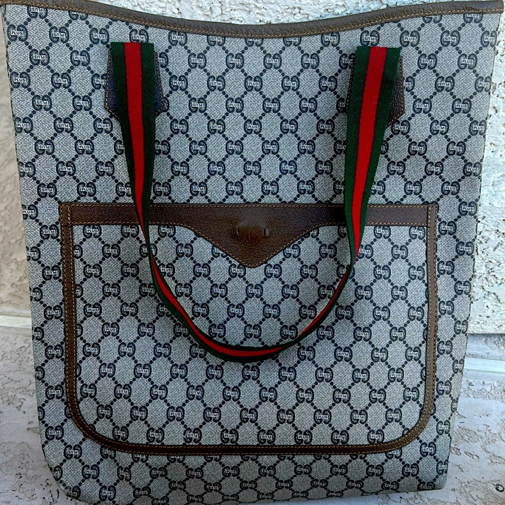 Vintage Gucci plus SHERRY LINE rare tote $2400 retail